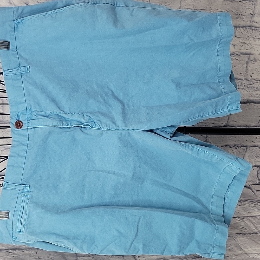 Tommy Hilfiger Light Blue Flat Front Men Shorts